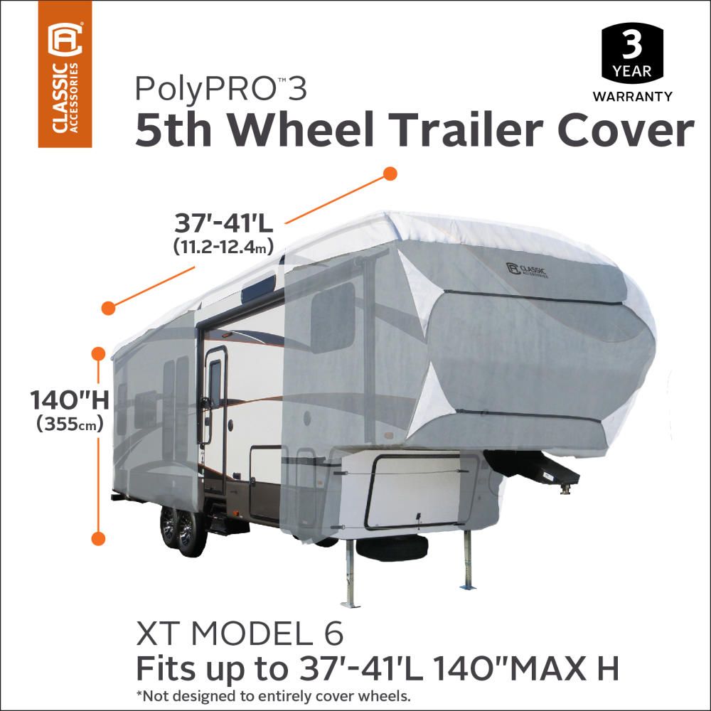 Product of Classic Accessories 75063 Travel Trailer Cover