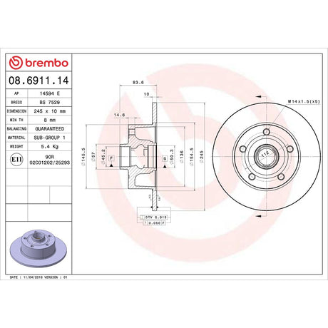 Brembo Kt04208 Brake Kit||kt04208.Jpg||85||brmkt04208||2240274