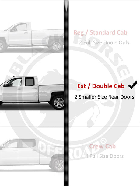 Product of Black Horse Offroad PR-G379BK Peerless Running Board 