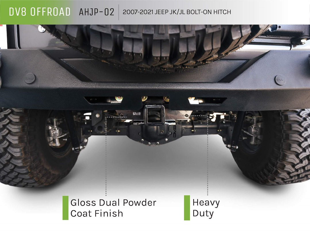 Product of DV8 Offroad AHJP-02 Class III Trailer Hitch Rear w/ 2 Inch Receiver 