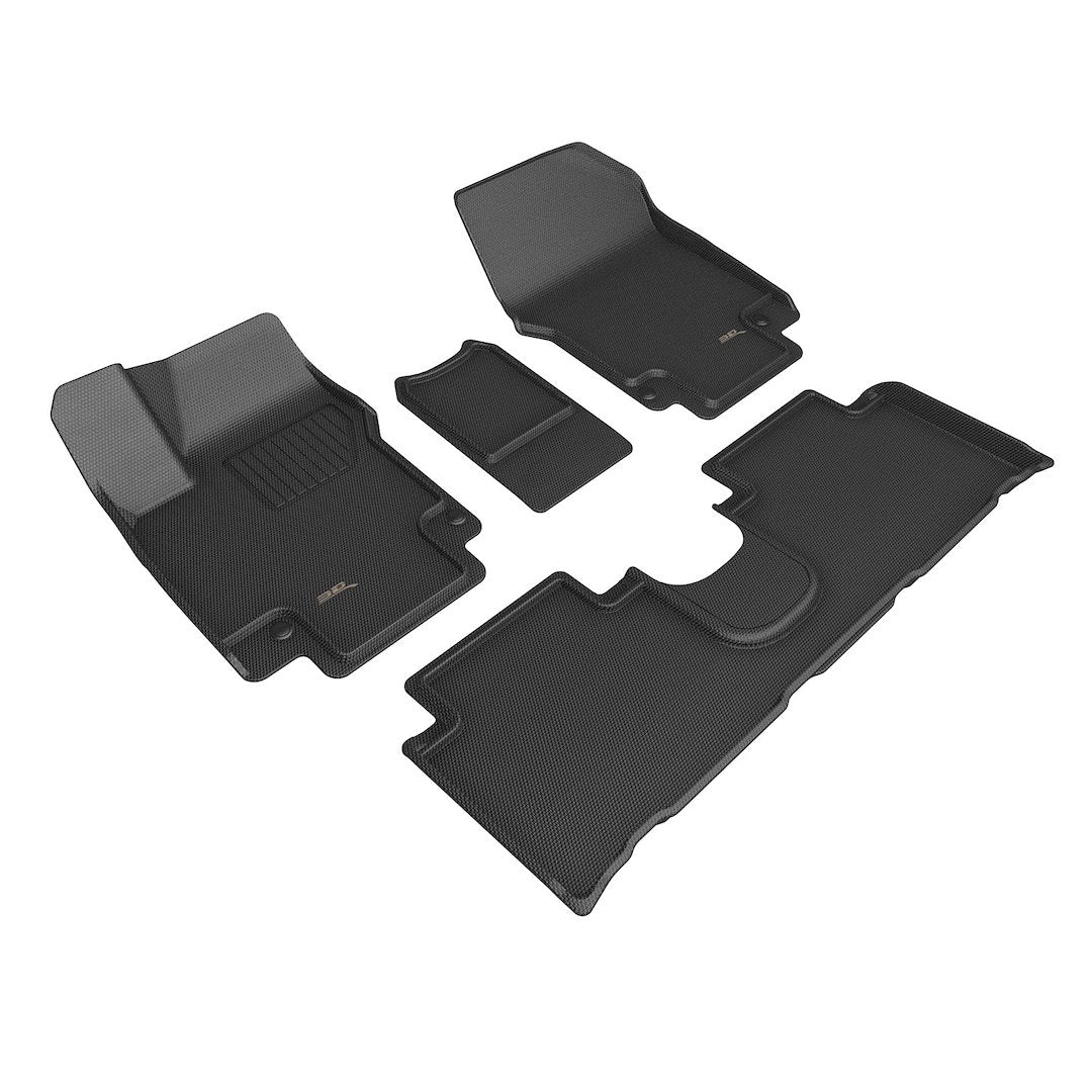 Product of 3D Mats KAGU L1HY12301509 Black Thermoplastic Rubber Of Carbon Fiber Texture Floor Liner 