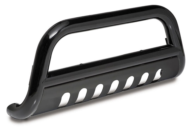Product of Rugged Ridge 11565.12 Bull Bar Black Powder Coated 3 Inch Yes with skid plate 