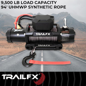 Product of TrailFX WXVS95B 9500 Pound Vehicle Recovery Winch 