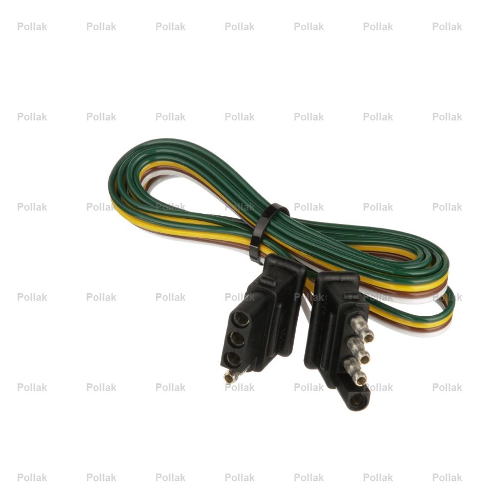 Product of Pollak 12-413E Trailer/ Vehicle End 4 Flat Trailer Wiring Connector 