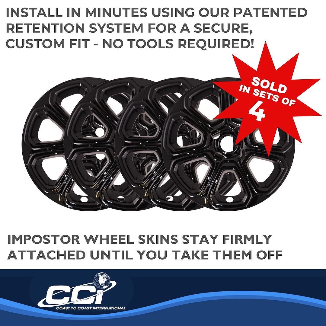 Product of Coast To Coast IWCIMP456BLK Black Set Of 4 