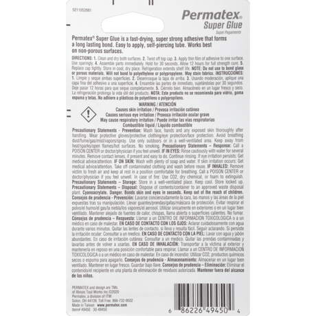 Product of Permatex 49450 Super Glue