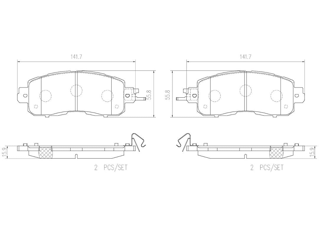 Product of Brembo P56104N Brake Pad - Set Of 4 