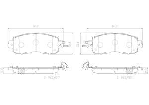 Product of Brembo P56104N Brake Pad - Set Of 4 