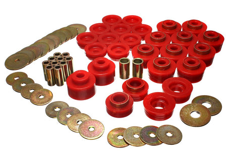 Product of Energy Suspension 3.4141R Red Polyurethane Body Mount Bushings 
