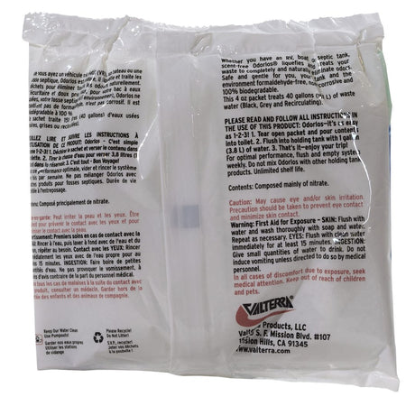 Product of Valterra V77011 Odorless Waste Holding Tank Treatment for 40 Gallon Tanks 