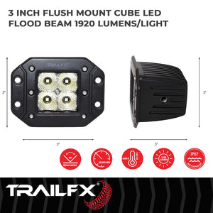 Product of TrailFX 2X2CFFMPR Driving/ Fog Light 