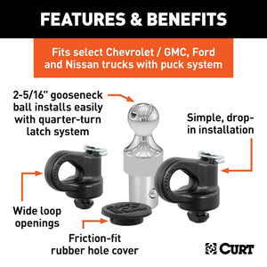 Curt 60692 Gooseneck Trailer Hitch Accessory Kit||60692_3008x1990_Fa.Jpg||86||c9360692||1312373