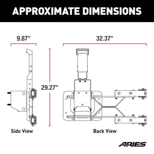 Product of Aries 2563000 Spare Tire Carrier