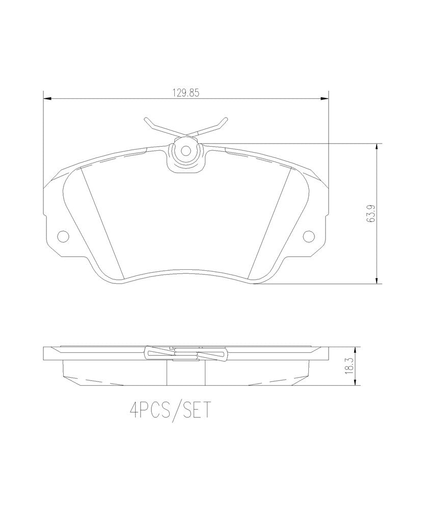 Product of Brembo P59016N Brake Pad - Set Of 4 