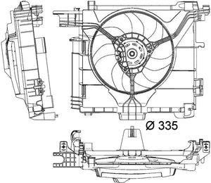 Mahle/ Clevite Cff 211 000p Cooling Fan||||90||m25cff211000p||1908219