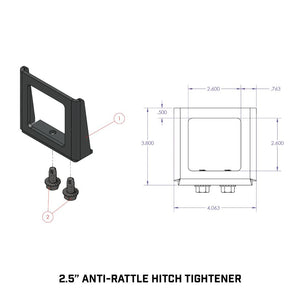 Gen-Y Hitch Gh-102230 Trailer Hitch Receiver Tube Anti Rattle Bracket||gh-102230_3.Jpg||88||gyhgh102230||1193685