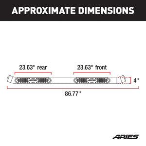 Product of Aries S225045-2 Nerf Bar With Surface Steps 