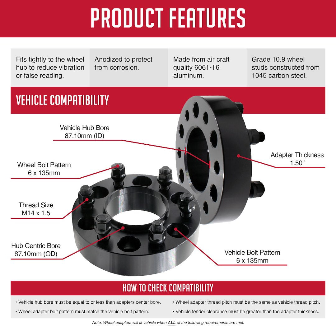 Product of Coyote Wheel Accessories 6135-6135h-C Wheel Adapter