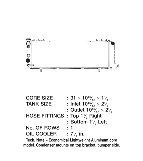 Product of Csf 3251 Radiator