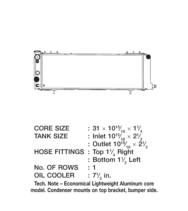 Product of Csf 3251 Radiator