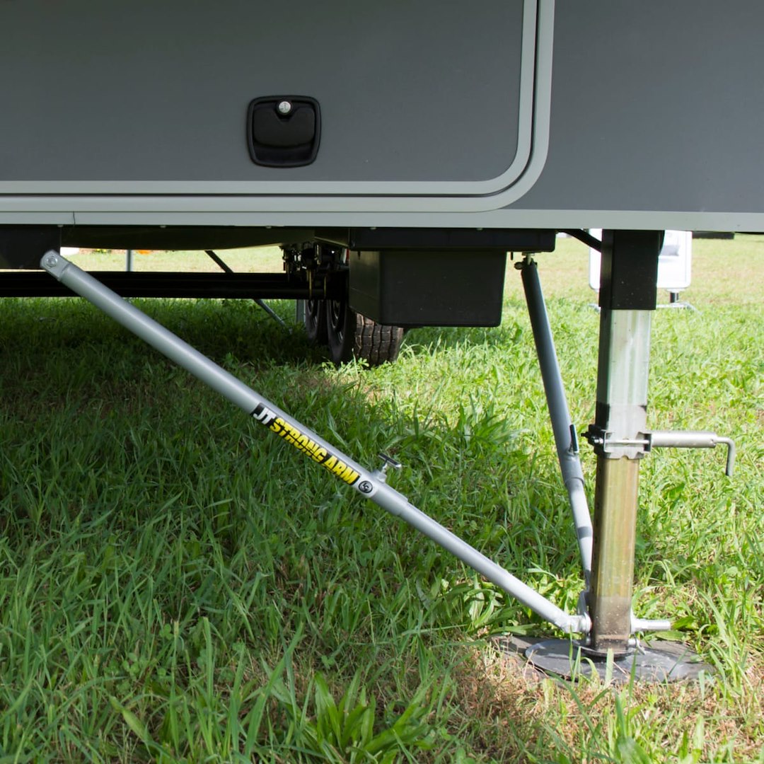Product of Lippert Components 314592 Trailer Stabilizer Jack Stand Lock Arm Mount