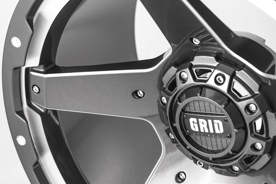 Product of Grid Wheels 20x9 Graphite With Natural Accents Wheel - Not Applicable Bolt Pattern 