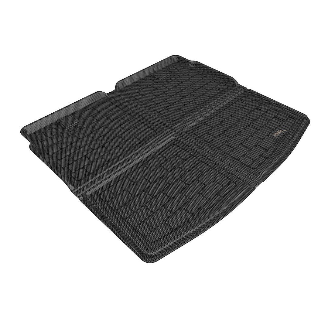 Product of 3D Mats M1HD1321309 Black Thermoplastic Rubber Of Carbon Fiber Texture To Back Of 2nd Seat Cargo Area Liner 