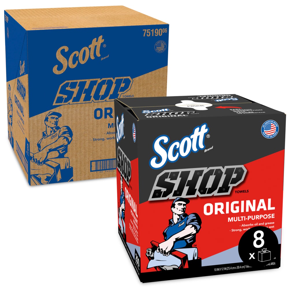 Kimbery Clark/ Scott Paper 75190 Shop Towel||75190.Jpg||85||k7875190||1292130