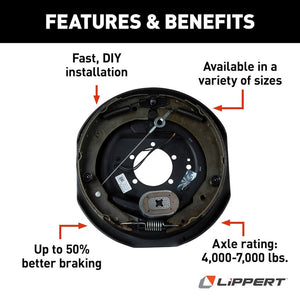 Product of Lippert Components 296652 Trailer Brake Assembly