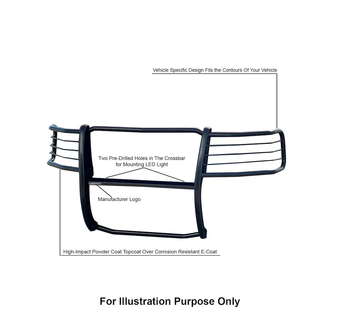 Product of Black Horse Offroad 17DG113MA Grille Guard Modular Black Powder Coated 