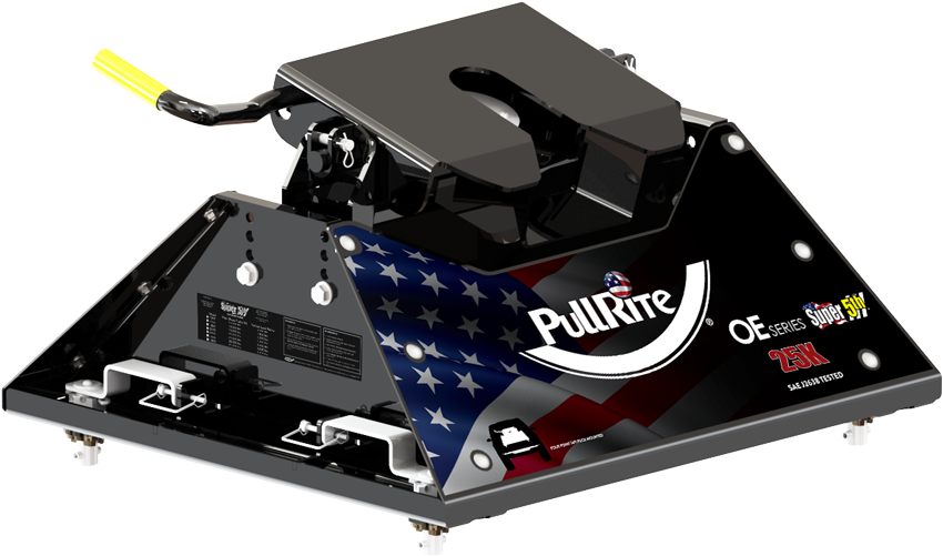 Product of PullRite 1600 Fixed 25000 Pound 4-Way Fifth Wheel Trailer Hitch 
