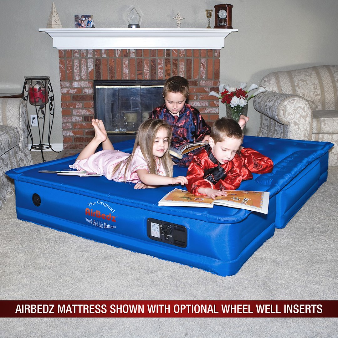 Airbedz By Pittman Outdoors Ppi-Ac5 Truck Bed Air Mattress Wheel Well Insert||airbedz_100 Series_Kids On Mattress Indoors_1500x1500.Jpg||87||abzppiac5||1526932