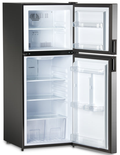 Product of Dometic 8 Cubic Feet Dual Compartment 2 Door Refrigerator With Freezer , Black/ Gray 
