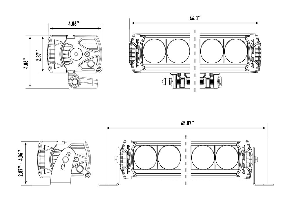 Triple-R Light Lr24-El-B Light Bar||lr24-El-B_6.Jpg||91||trplr24elb||869223