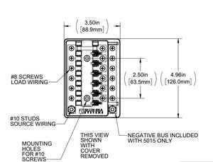 Blue Sea 5015-Bss Fuse Block||5015-Bss_1.Jpg||86||b6z5015bss||1639245