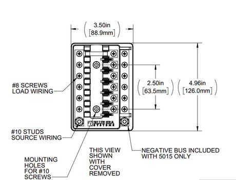 Blue Sea 5015-Bss Fuse Block||5015-Bss_1.Jpg||86||b6z5015bss||1639245