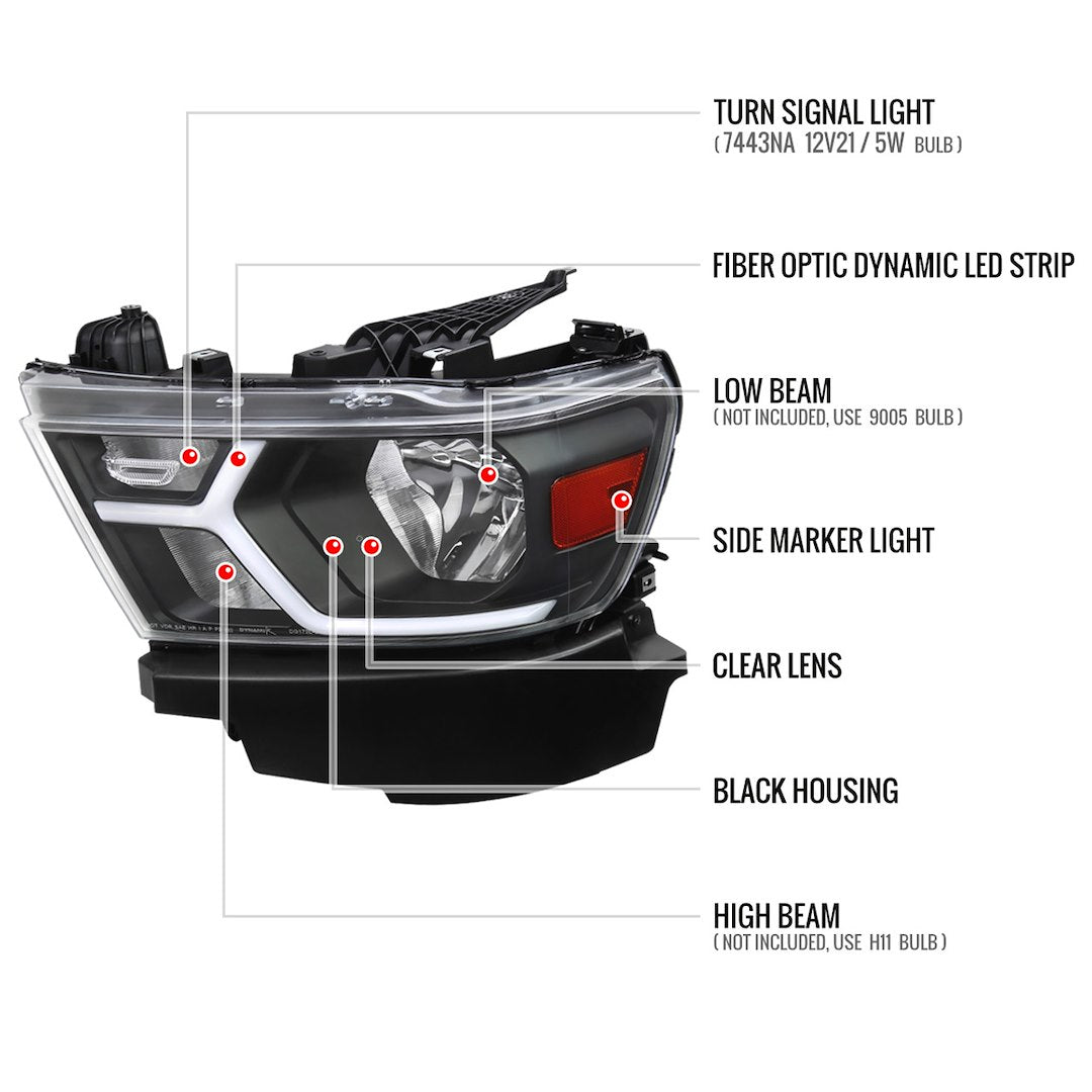 Spec-D Tuning 2lh-Ram1915jm-G3-Rs Headlight Assembly||||92||sdt2lhram1915||1918829