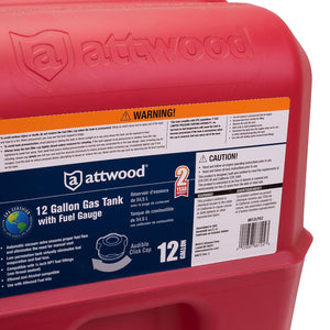 Product of Attwood Marine 8812LPG2 12 Gallon Plastic (High Density Polyethylene)/ Ethylene Vinyl Alcohol Fuel Tank 