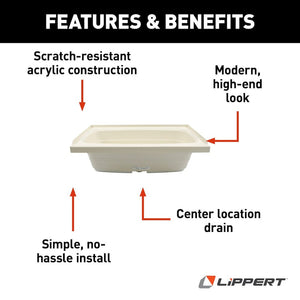 Lippert Components 209385 Bathtub||209385_4.Jpg||89||m6v209385||1457514