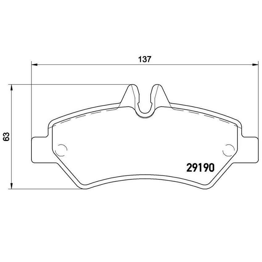 Product of Brembo P50084 Brake Pad - Set Of 4 