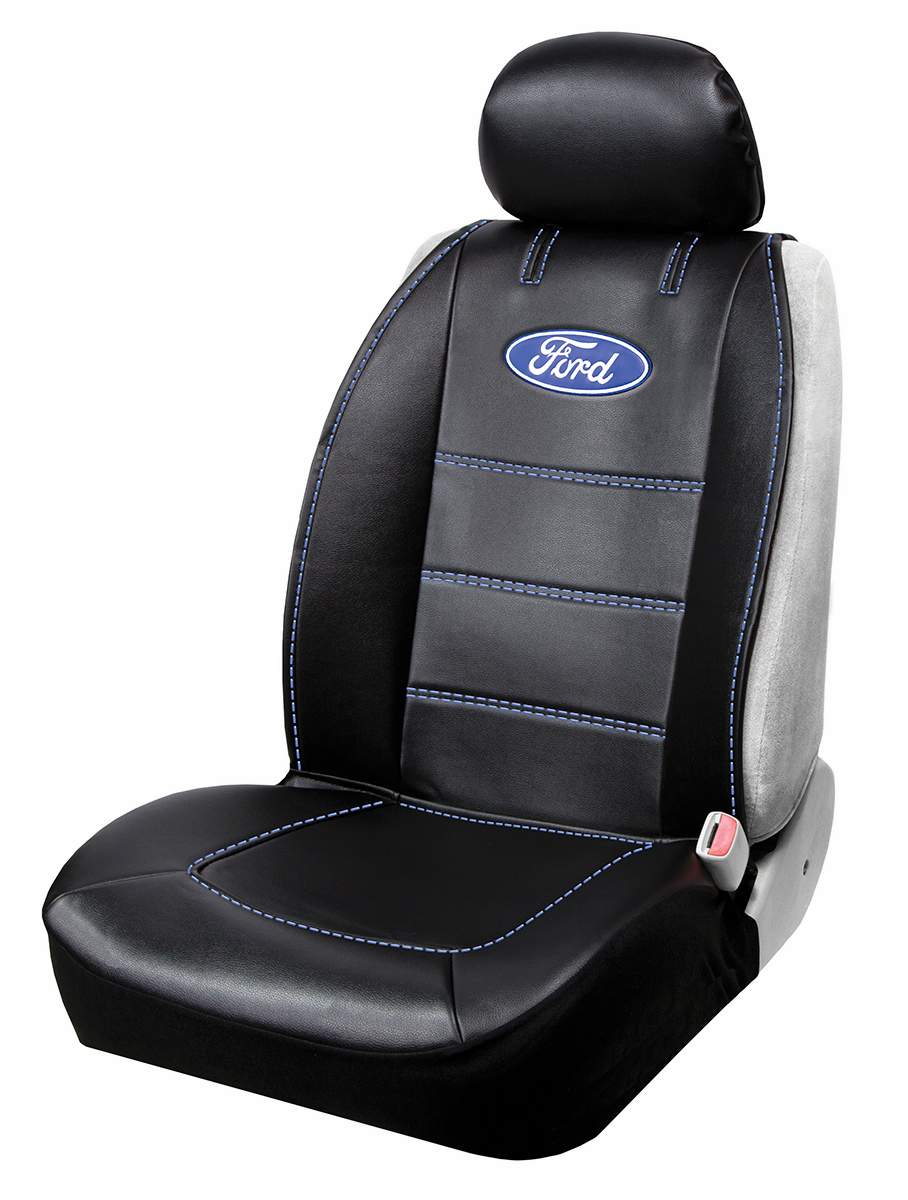 Product of Plasticolor 008625R01 Deluxe Black Leather Seat Cover 