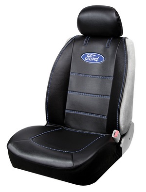 Product of Plasticolor 008625R01 Deluxe Black Leather Seat Cover 
