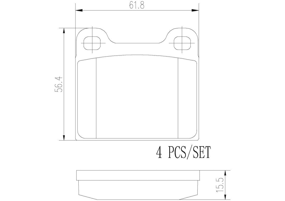 Product of Brembo P50066N Brake Pad - Set Of 4 