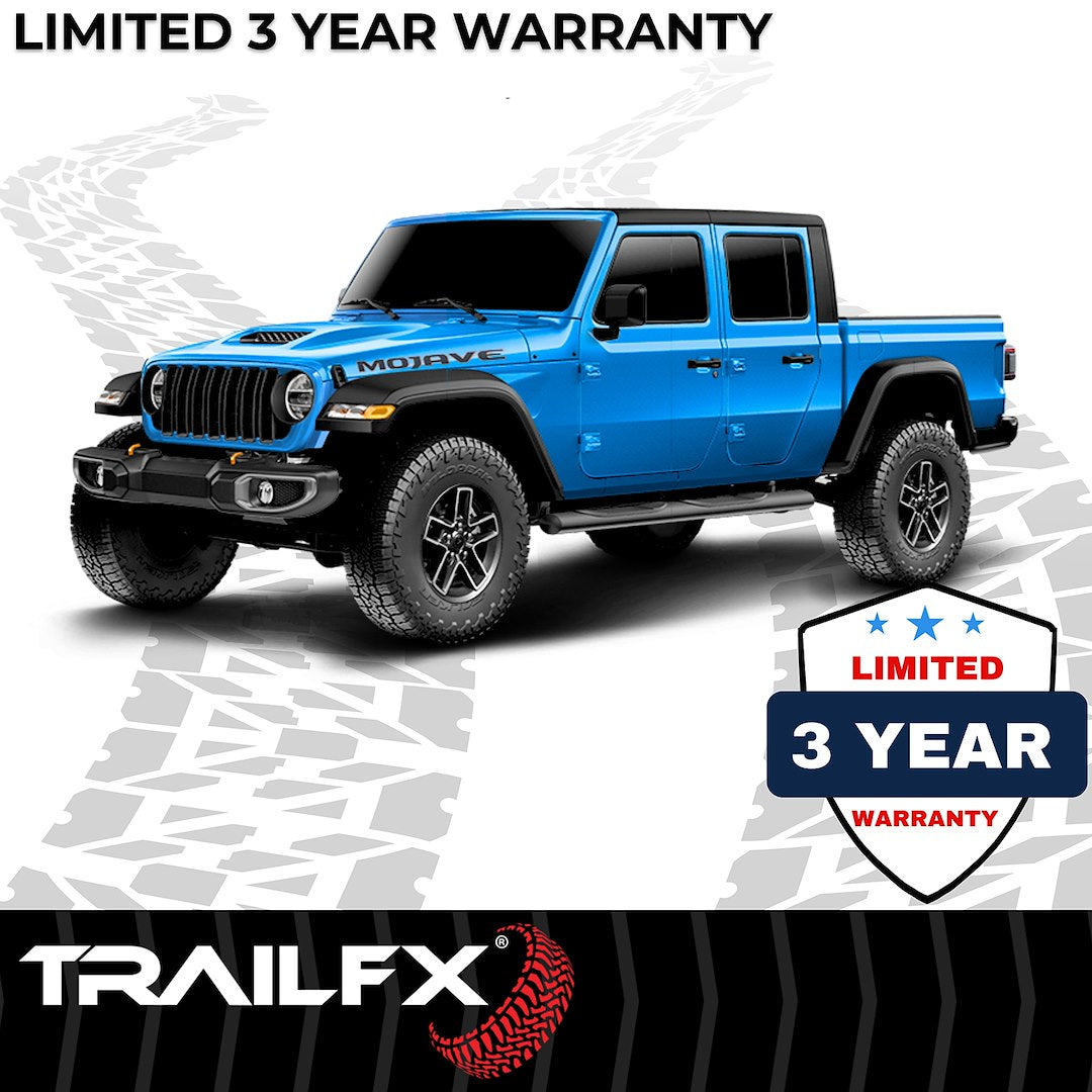 Product of TrailFX A1554T TFX 4" Oval Tube Side Steps Nerf Bar With Surface Steps 