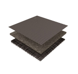 Product of 3D Mats KAGU L1TL00101509 Black Thermoplastic Rubber Of Carbon Fiber Texture Floor Liner 