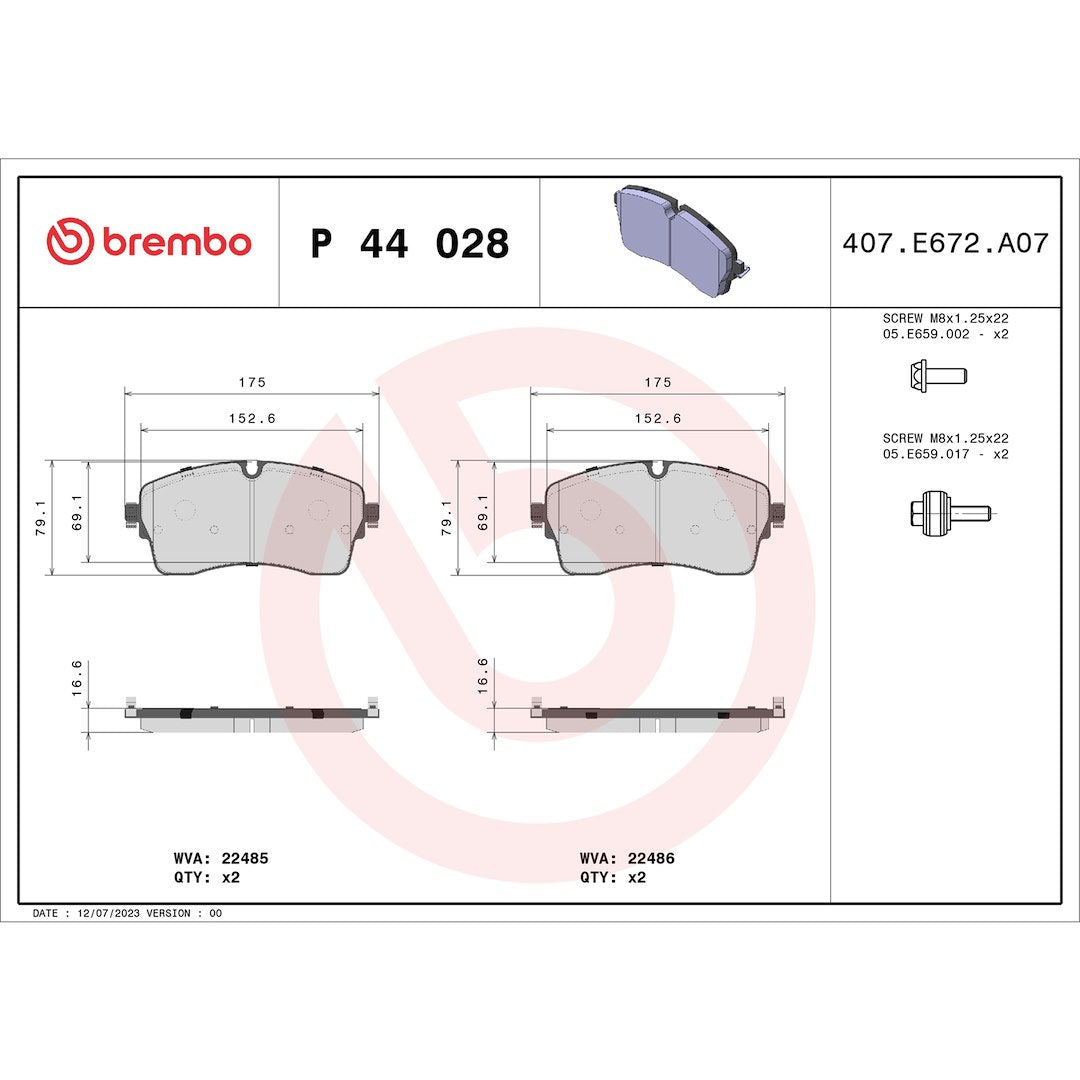 Brembo P44028 Brake Pad||p44028_Drw.Jpg||87||brmp44028||1753232