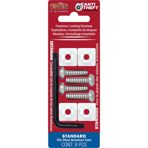 Cruiser 81200 License Plate Mounting Hardware||81200_P01-Locking-Fasteners_Standard-Stainless_Star-Pin-Inpack.Jpg||86||c3481200||1375353