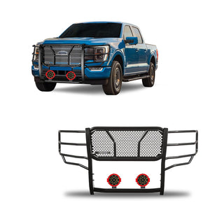 Product of Black Horse Offroad RU-FOF116-B-PLR Grille Guard  