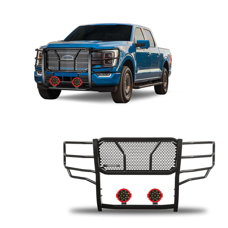 Product of Black Horse Offroad RU-FOF116-B-PLR Grille Guard  