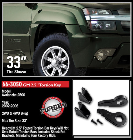Product of ReadyLIFT 66-3050 Leveling Kit Suspension 2 To 3 Inch Lift Torsion Bar Key 